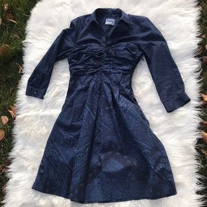 8 Holding Horses Anthro Blue Bandana Dress